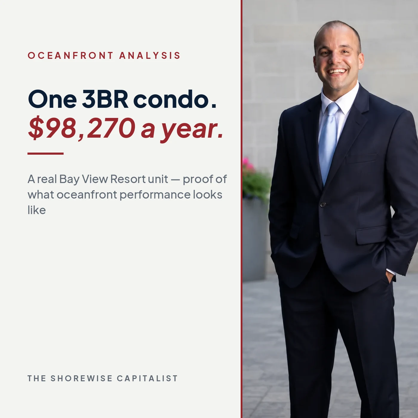 How this 3BR oceanfront condo makes nearly $100K per year — Bay View Resort analysis